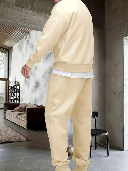 Casual zip-up tracksuit with jogging pants for men | Perfect for relaxed days