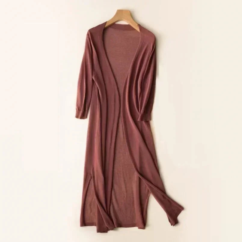 Women's cardigan with open front