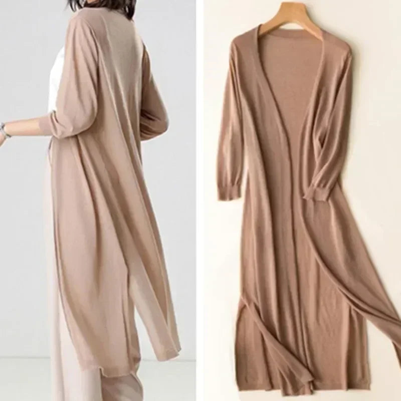 Women's cardigan with open front