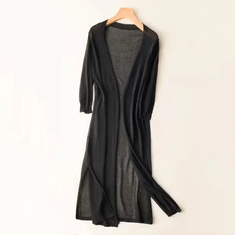 Women's cardigan with open front