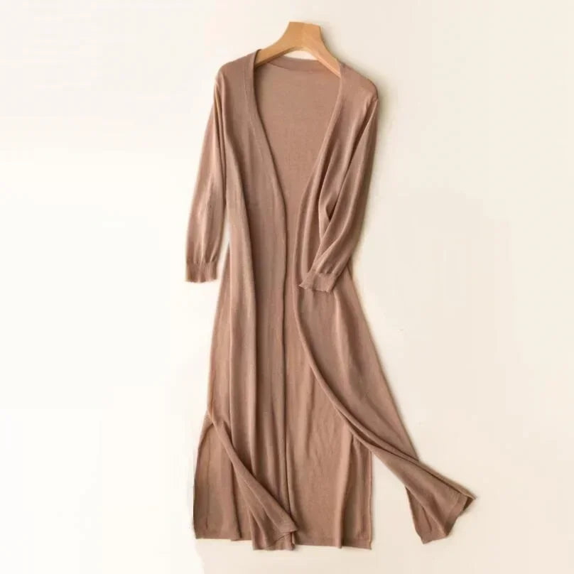 Women's cardigan with open front