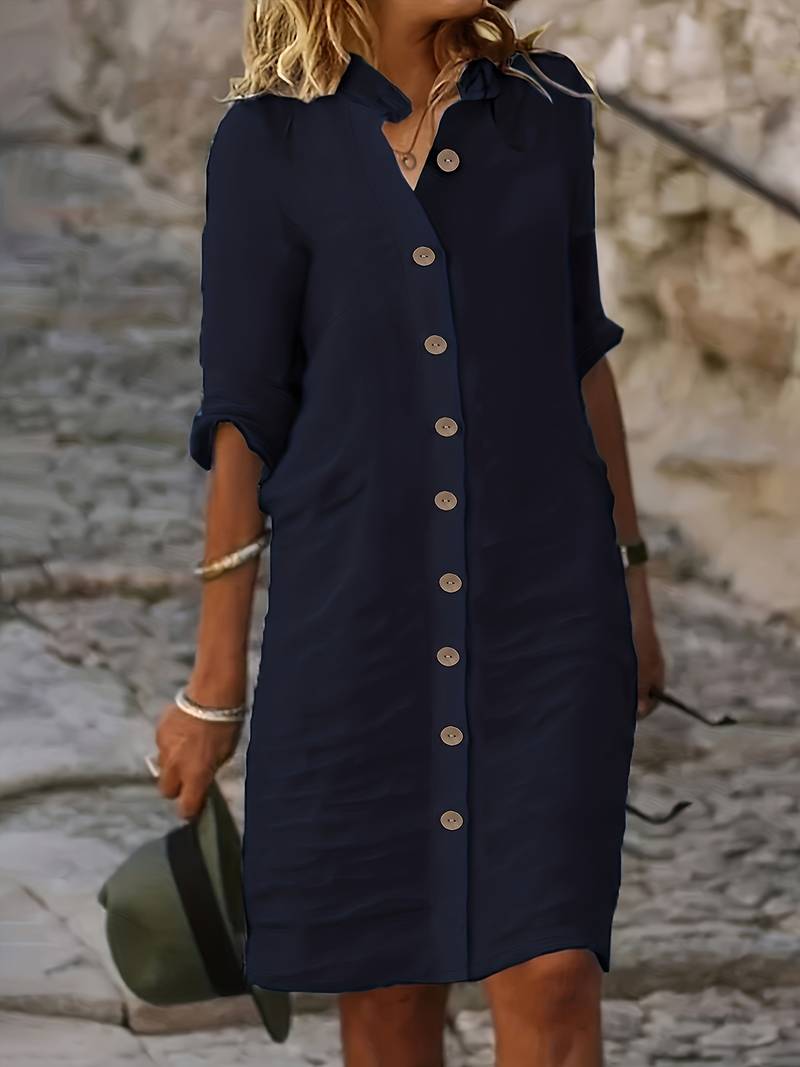 Romilly - Lässig & Schlicht Midikleid für Damen