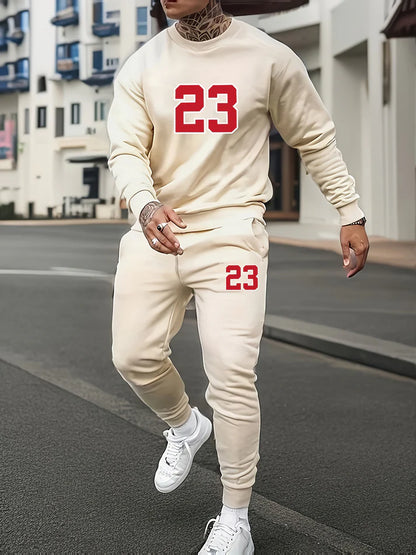 Casual zip-up tracksuit with jogging pants for men | Perfect for relaxed days